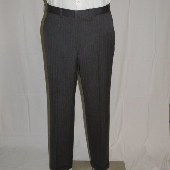 Brooks Brothers Made to Measure Gray Herringbone Two Button Suit 40R - Picture 13 of 15